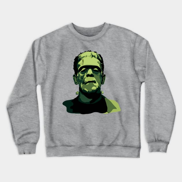 Boris Karloff as Frankenstein's Monster Crewneck Sweatshirt by Slightly Unhinged